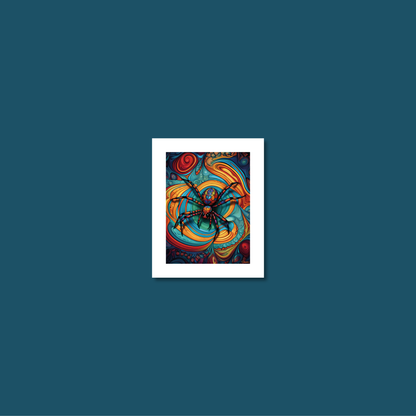 ABSTRACT SPIDER **UNFRAMED ART PRINT**