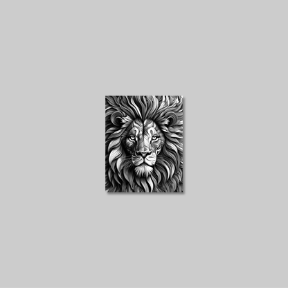 ABSTRACT LION **UNFRAMED ART PRINT**