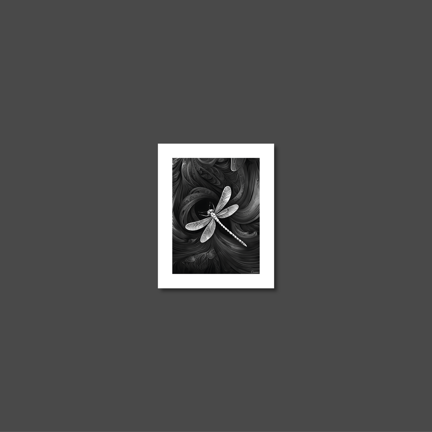 ABSTRACT DRAGONFLY **UNFRAMED ART PRINT**