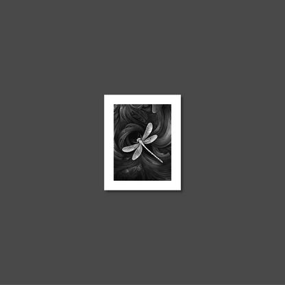 ABSTRACT DRAGONFLY **UNFRAMED ART PRINT**