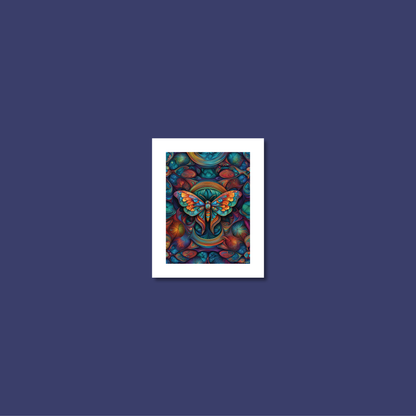 ABSTRACT MOTH **UNFRAMED ART PRINT**
