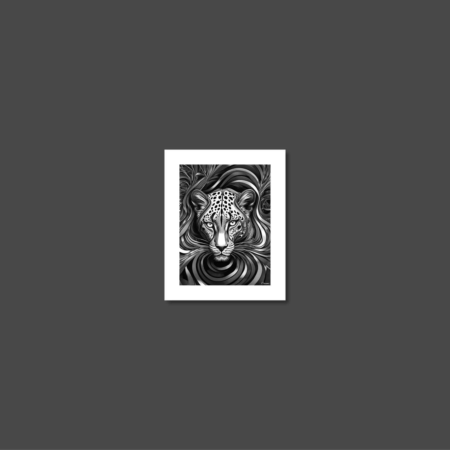 ABSTRACT LEOPARD **UNFRAMED ART PRINT**