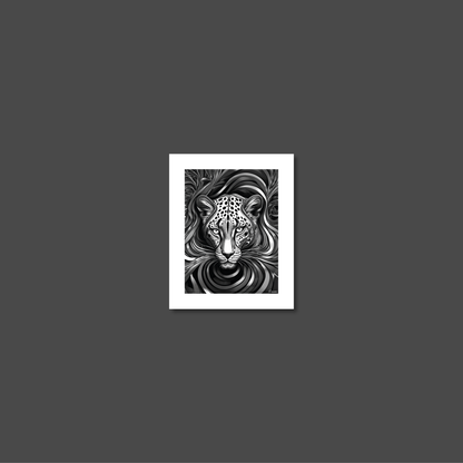 ABSTRACT LEOPARD **UNFRAMED ART PRINT**