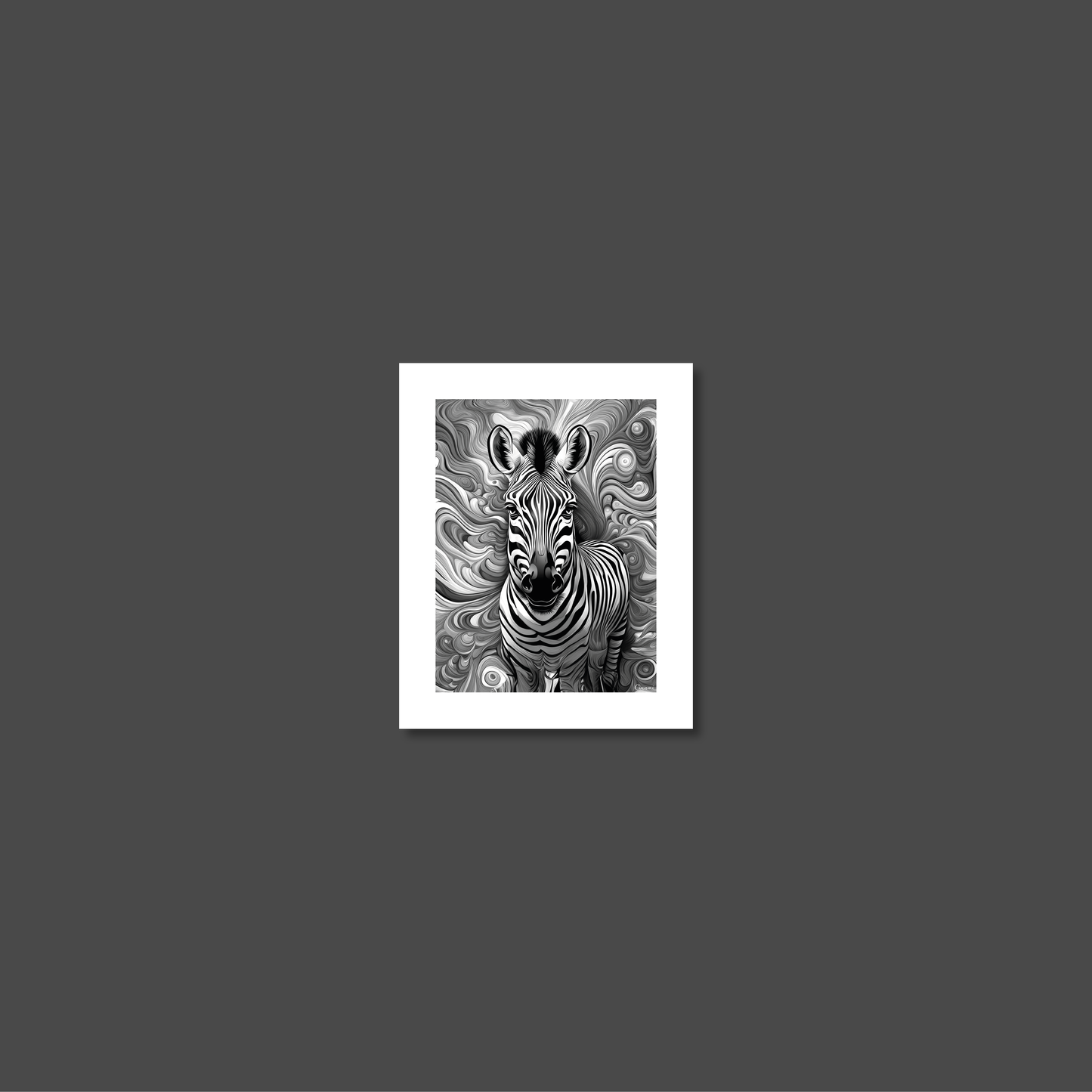 ABSTRACT ZEBRA **UNFRAMED ART PRINT**