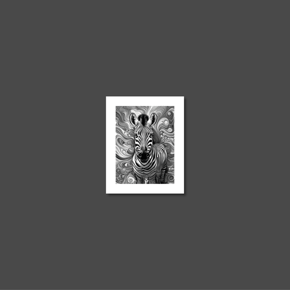 ABSTRACT ZEBRA **UNFRAMED ART PRINT**