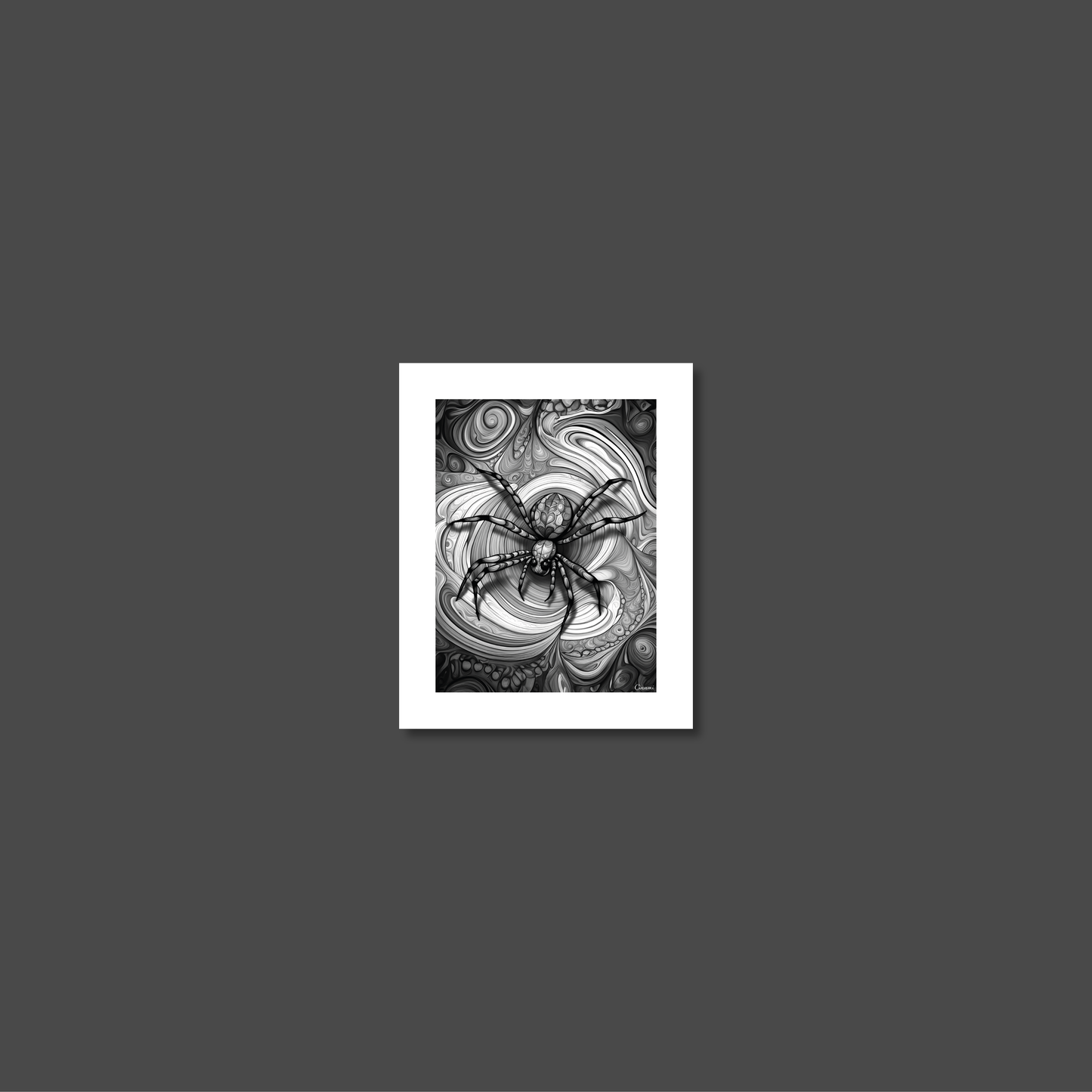 ABSTRACT SPIDER **UNFRAMED ART PRINT**