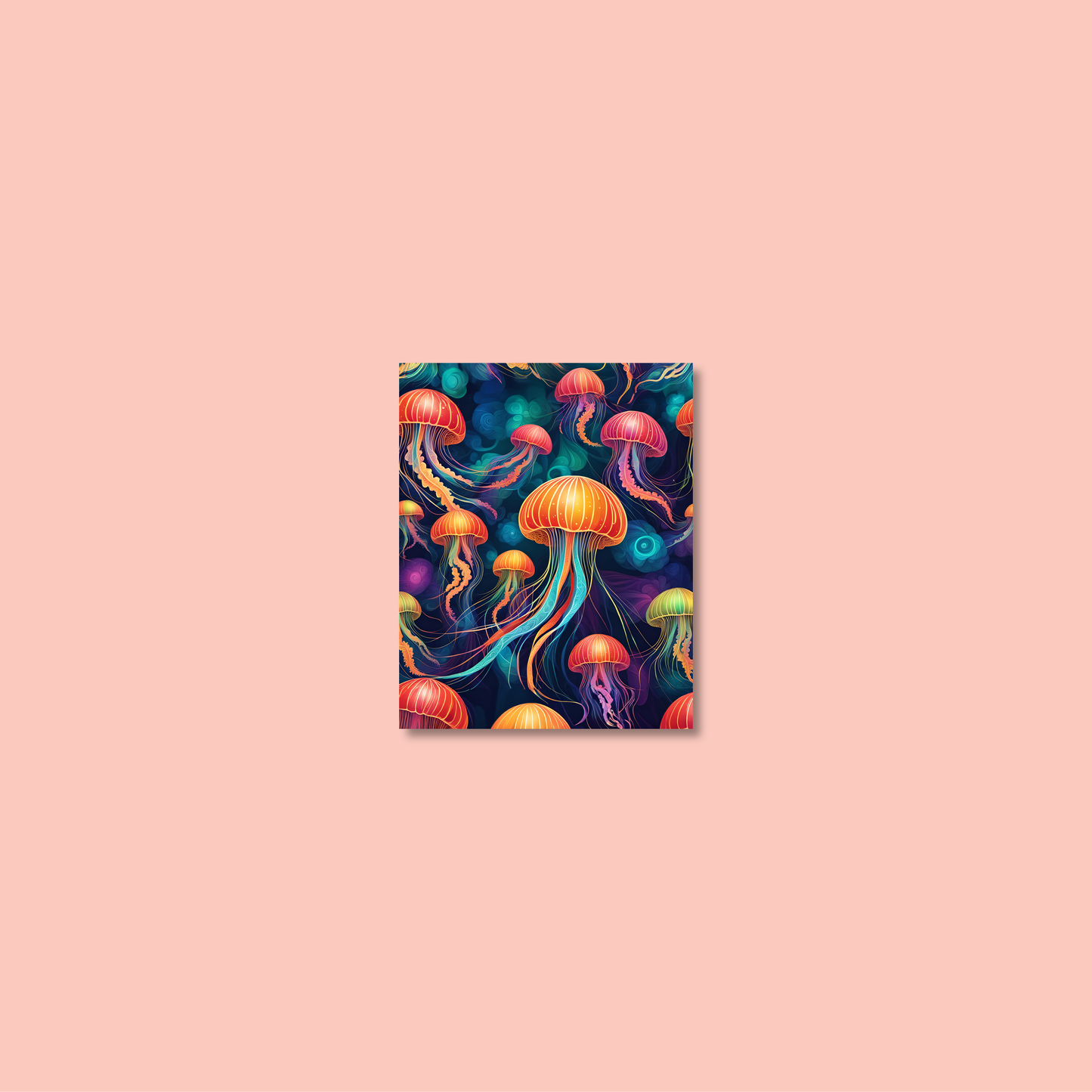 ABSTRACT JELLYFISH **UNFRAMED ART PRINT**