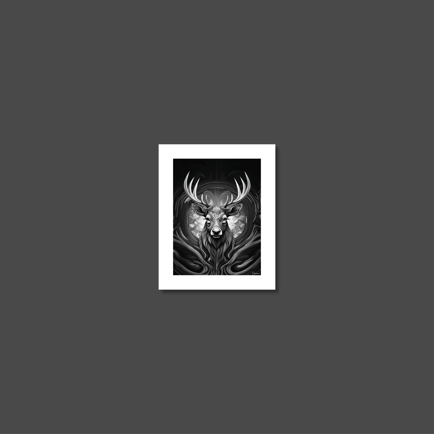 ABSTRACT STAG **UNFRAMED ART PRINT**
