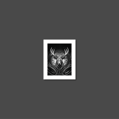 ABSTRACT STAG **UNFRAMED ART PRINT**