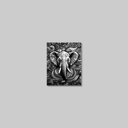 ABSTRACT ELEPHANT **UNFRAMED ART PRINT**