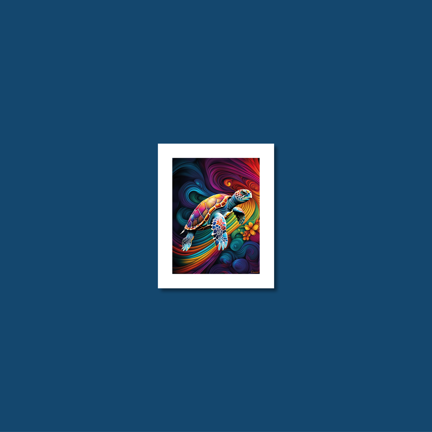 ABSTRACT TURTLE **UNFRAMED ART PRINT**