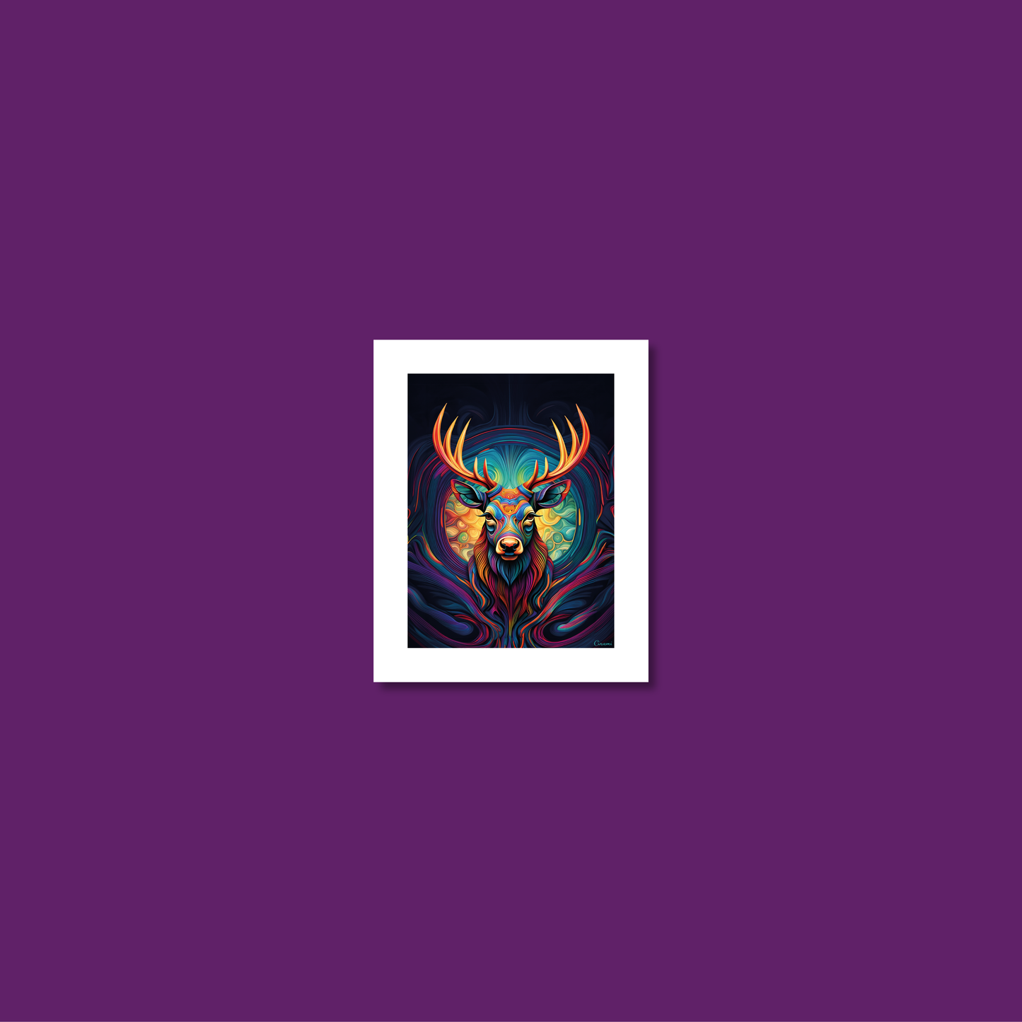 ABSTRACT STAG **UNFRAMED ART PRINT**