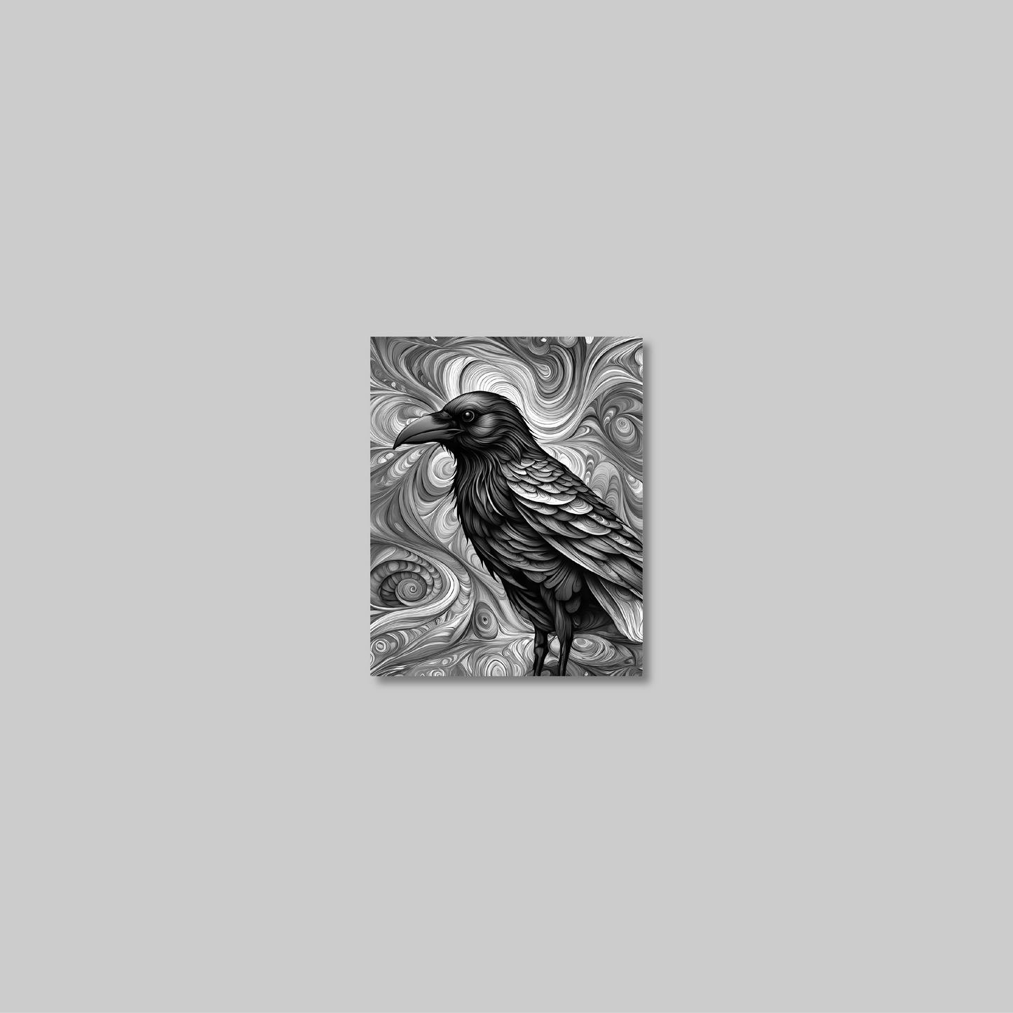 ABSTRACT CROW **UNFRAMED ART PRINT**