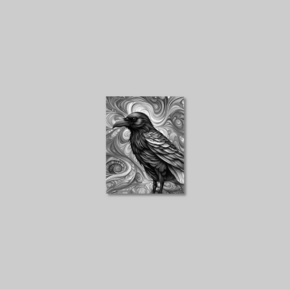 ABSTRACT CROW **UNFRAMED ART PRINT**