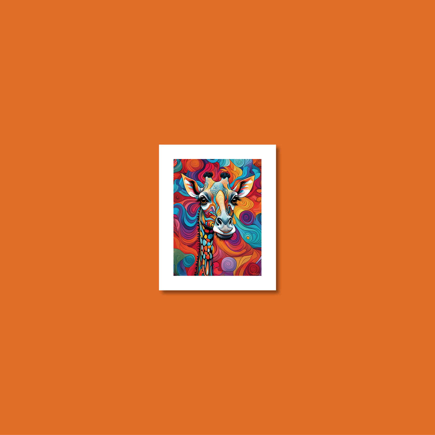 ABSTRACT GIRAFFE **UNFRAMED ART PRINT**
