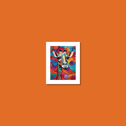 ABSTRACT GIRAFFE **UNFRAMED ART PRINT**