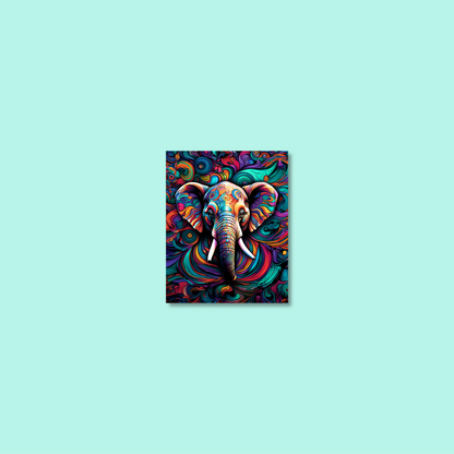 ABSTRACT ELEPHANT **UNFRAMED ART PRINT**