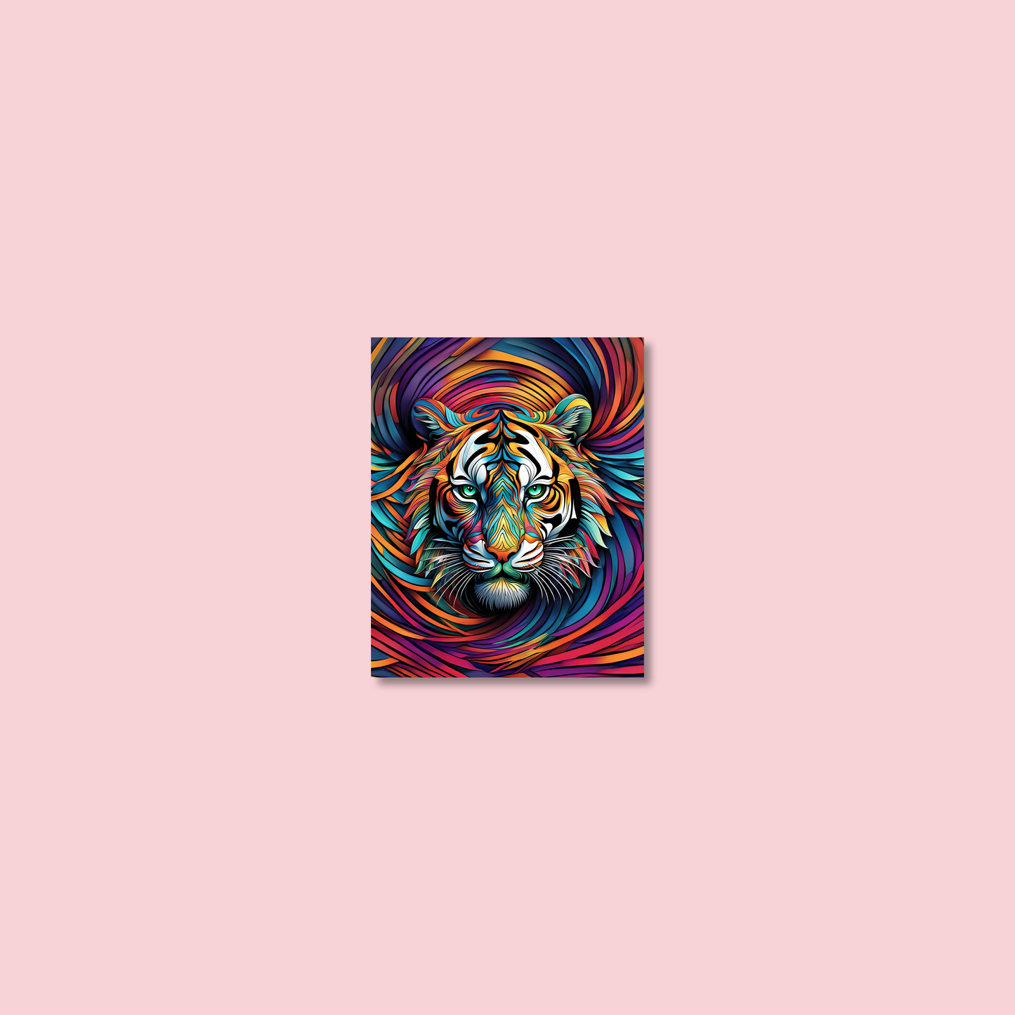 ABSTRACT TIGER **UNFRAMED ART PRINT**