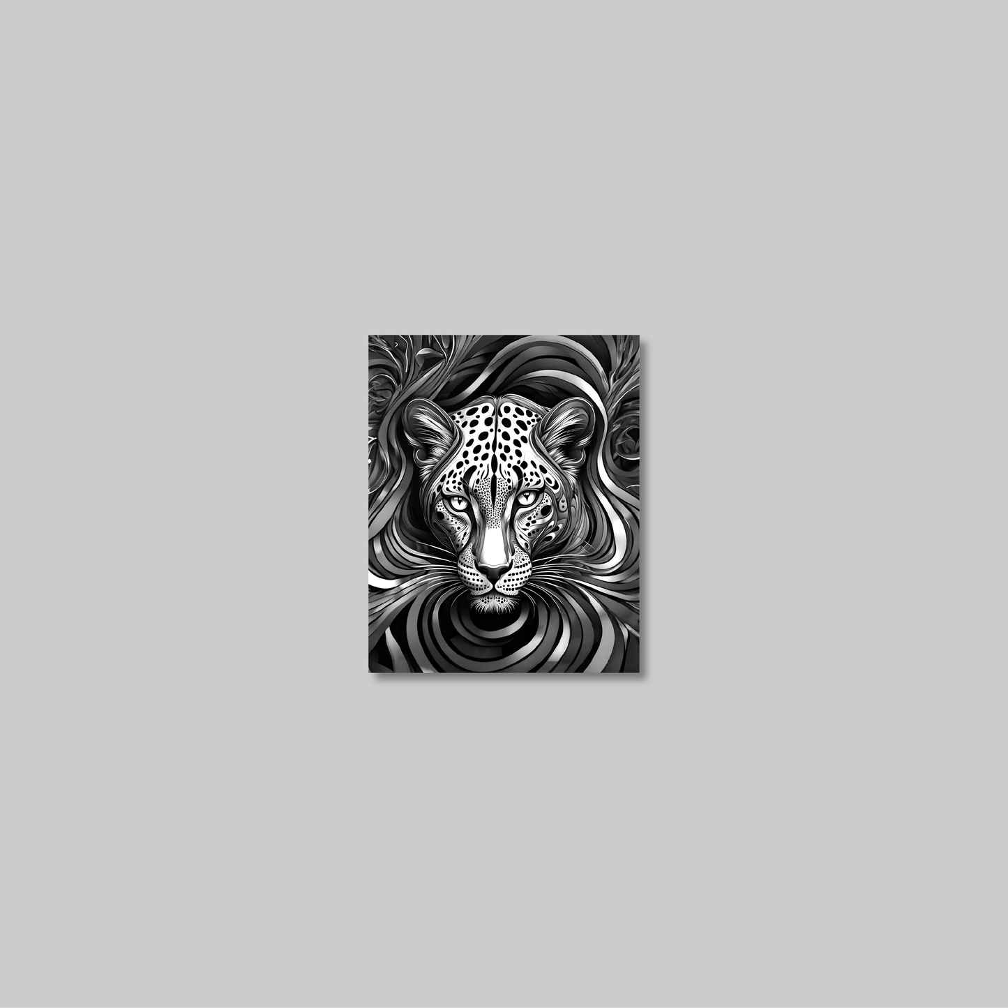 ABSTRACT LEOPARD **UNFRAMED ART PRINT**