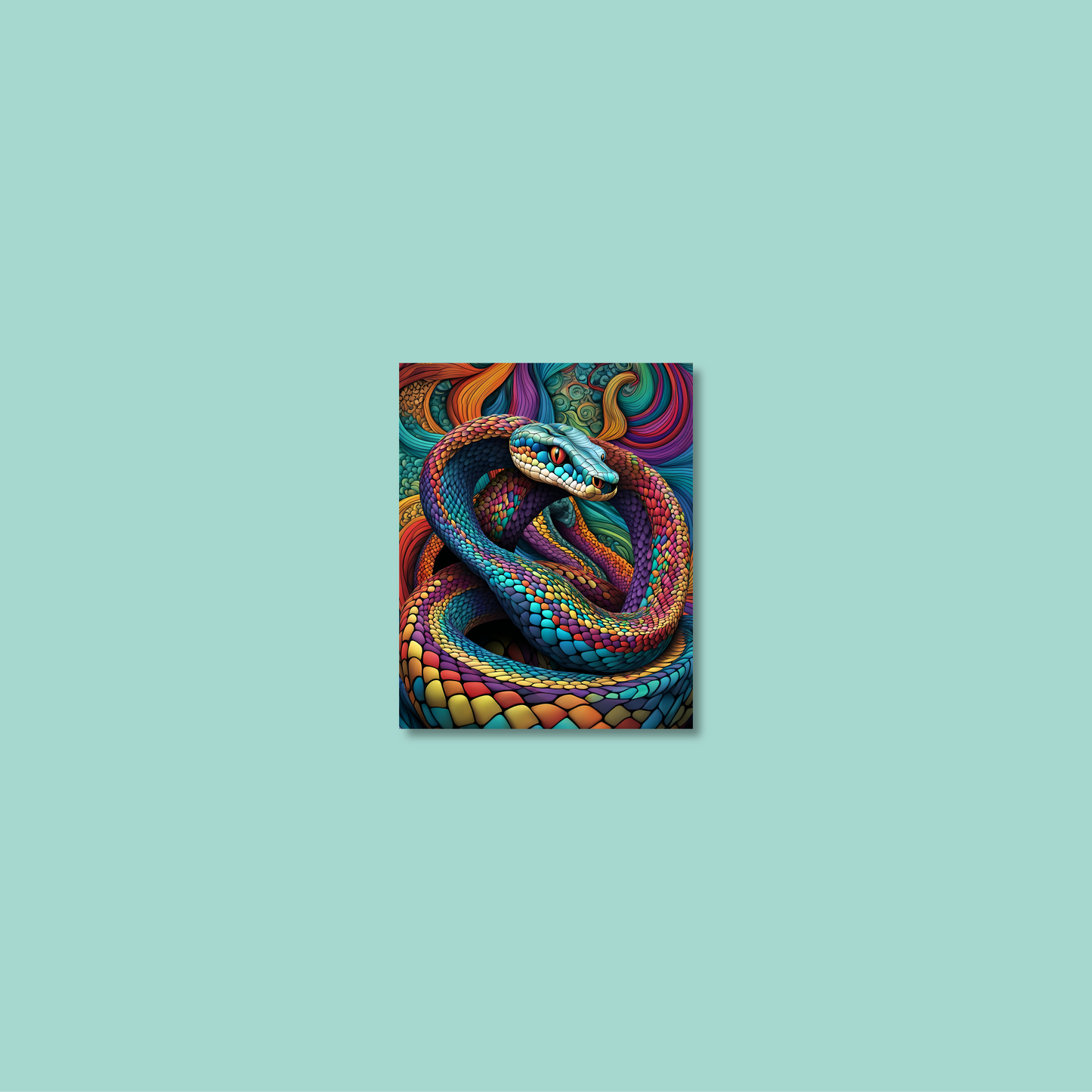ABSTRACT COBRA **UNFRAMED ART PRINT**