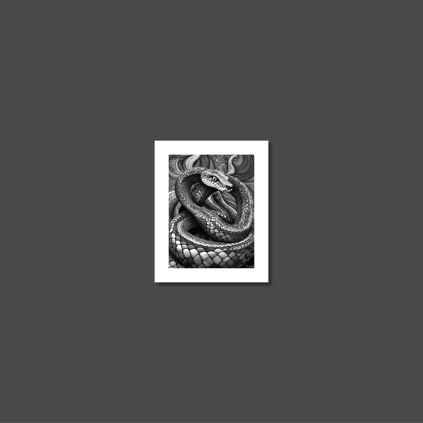 ABSTRACT COBRA **UNFRAMED ART PRINT**