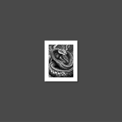 ABSTRACT COBRA **UNFRAMED ART PRINT**