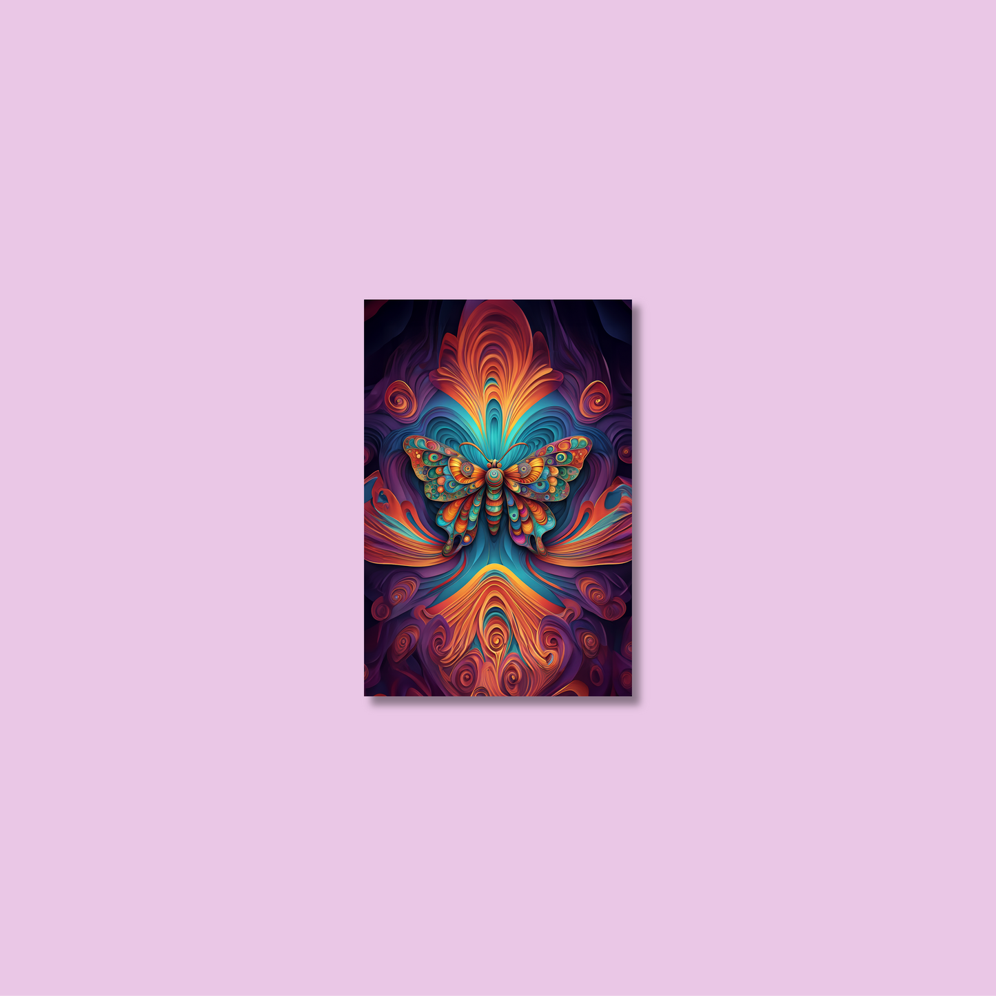 ABSTRACT BUTTERFLY **UNFRAMED ART PRINT**