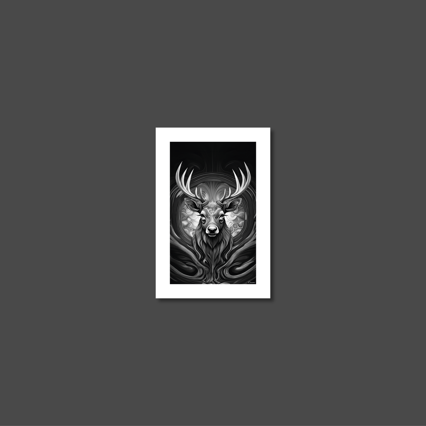 ABSTRACT STAG **UNFRAMED ART PRINT**