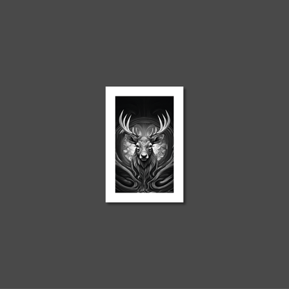 ABSTRACT STAG **UNFRAMED ART PRINT**
