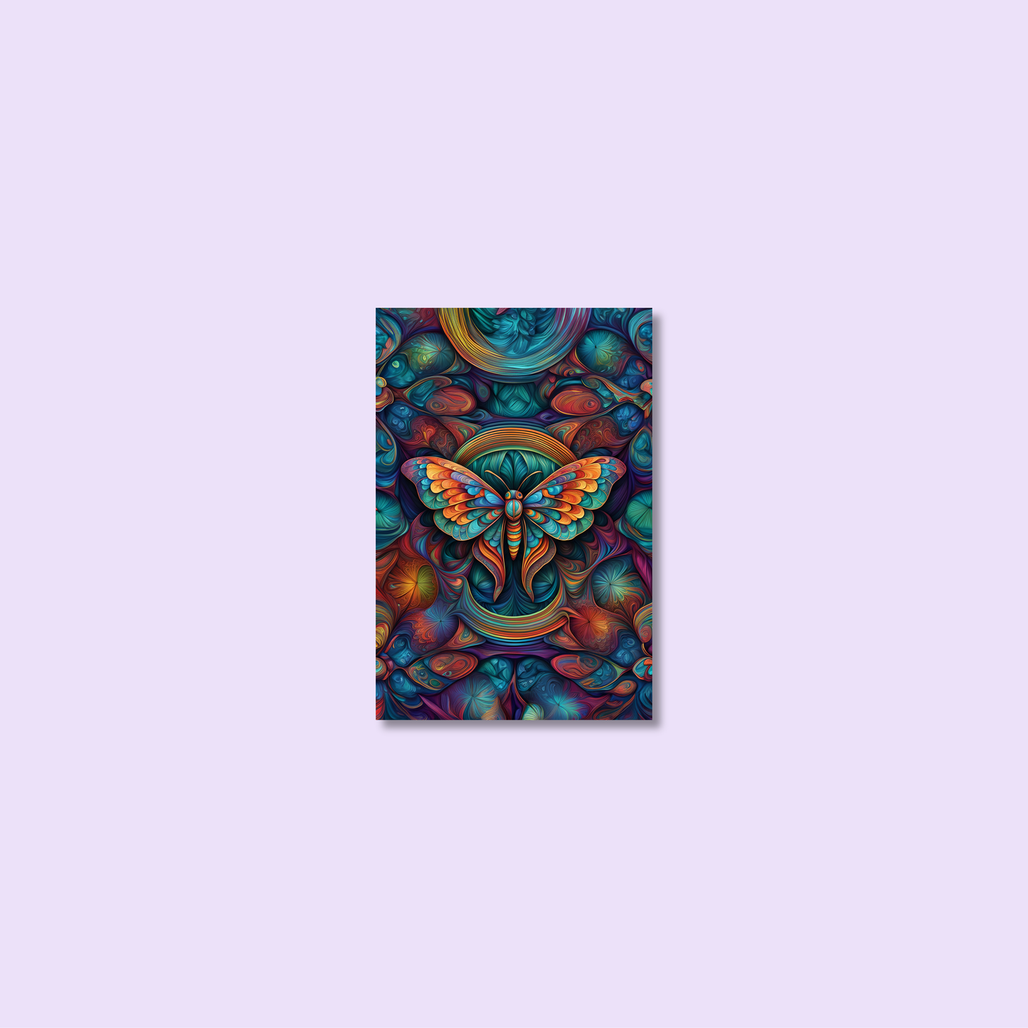 ABSTRACT MOTH **UNFRAMED ART PRINT**