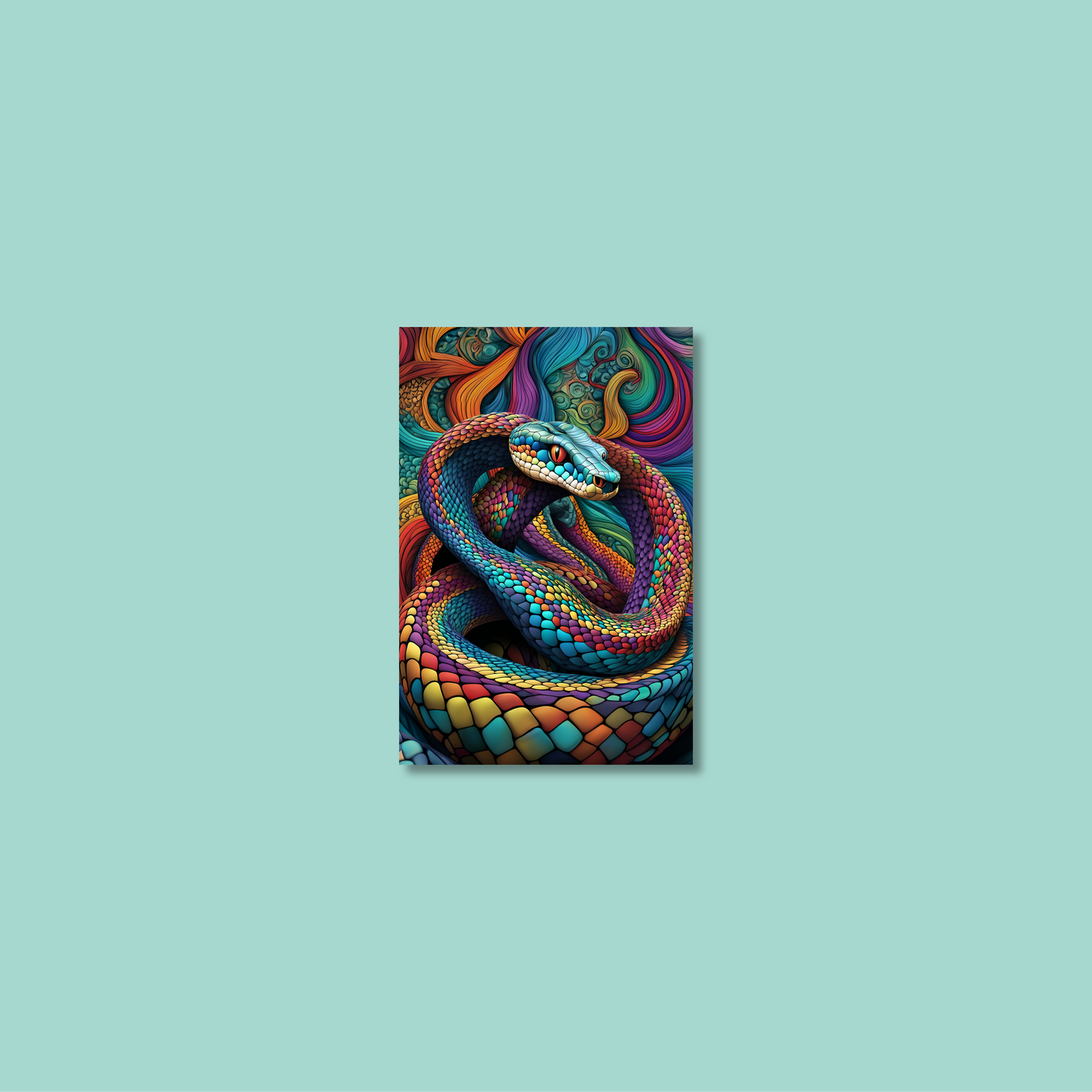 ABSTRACT COBRA **UNFRAMED ART PRINT**