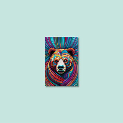 ABSTRACT BEAR **UNFRAMED ART PRINT**