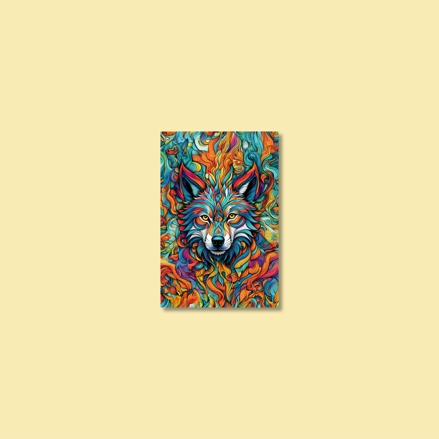ABSTRACT WOLF **UNFRAMED ART PRINT**