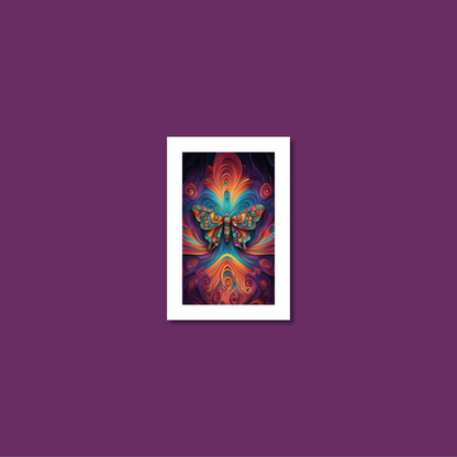 ABSTRACT BUTTERFLY **UNFRAMED ART PRINT**