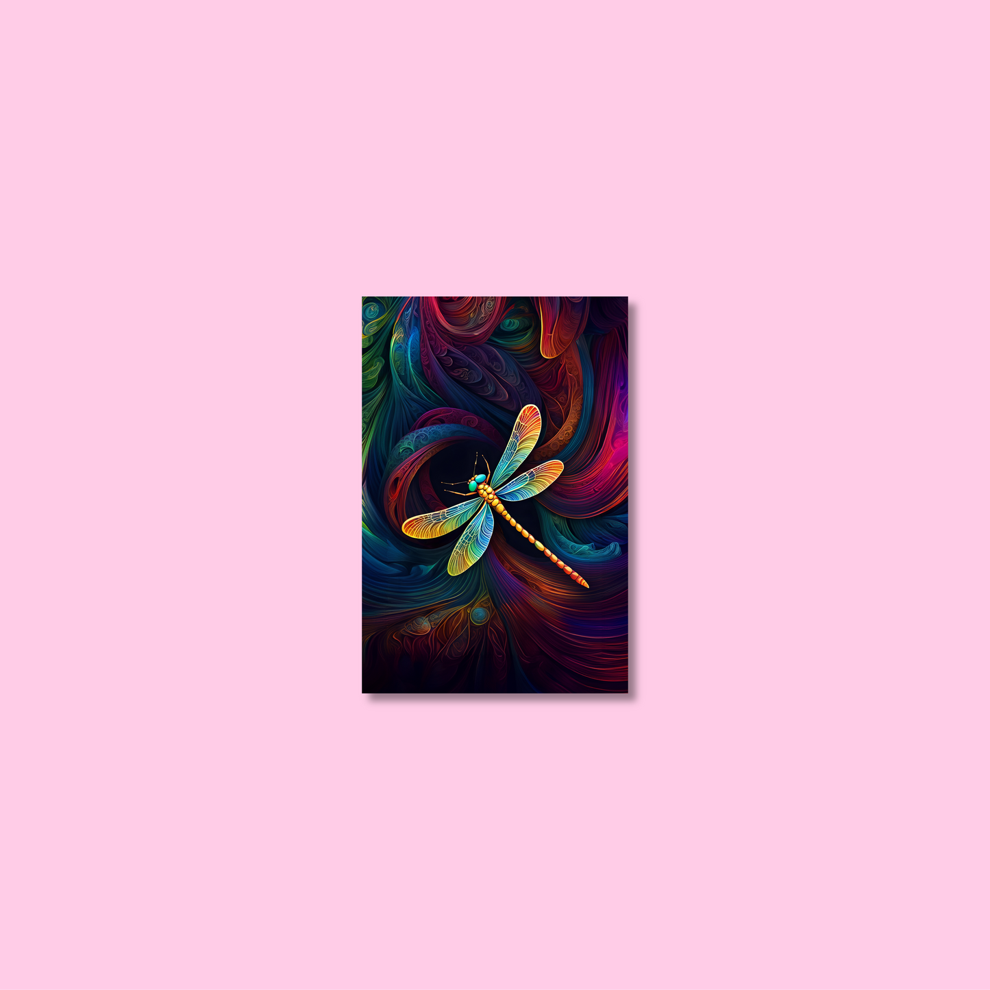 ABSTRACT DRAGONFLY **UNFRAMED ART PRINT**