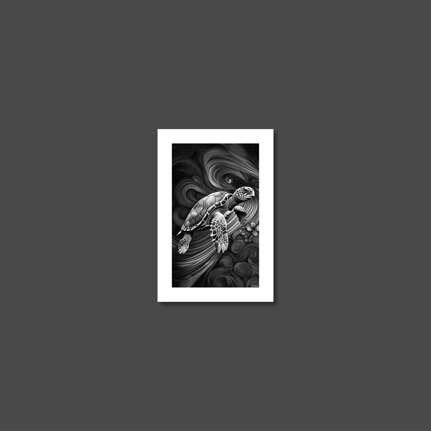 ABSTRACT TURTLE **UNFRAMED ART PRINT**