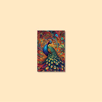 ABSTRACT PEACOCK **UNFRAMED ART PRINT**