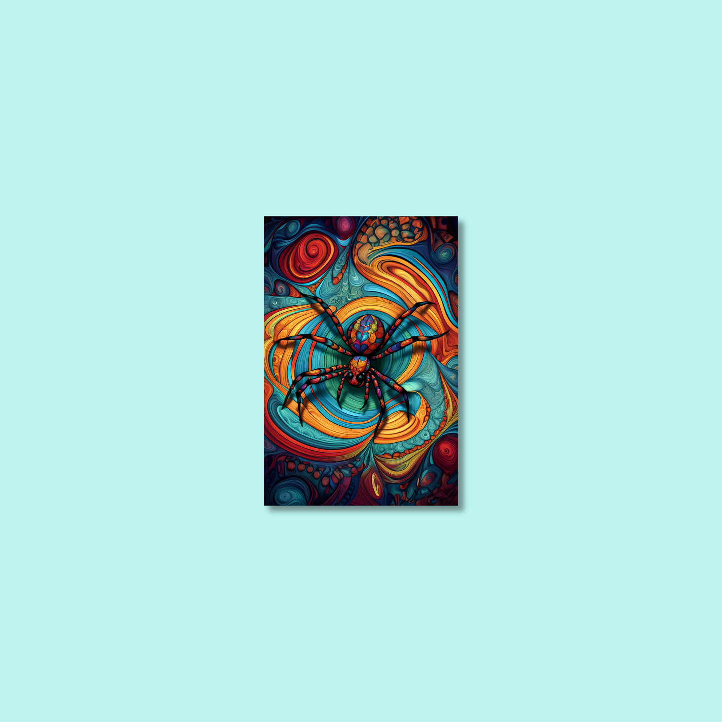ABSTRACT SPIDER **UNFRAMED ART PRINT**