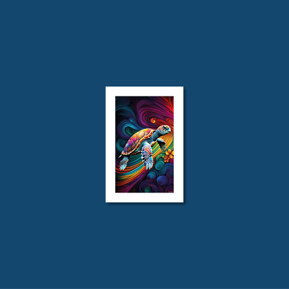 ABSTRACT TURTLE **UNFRAMED ART PRINT**