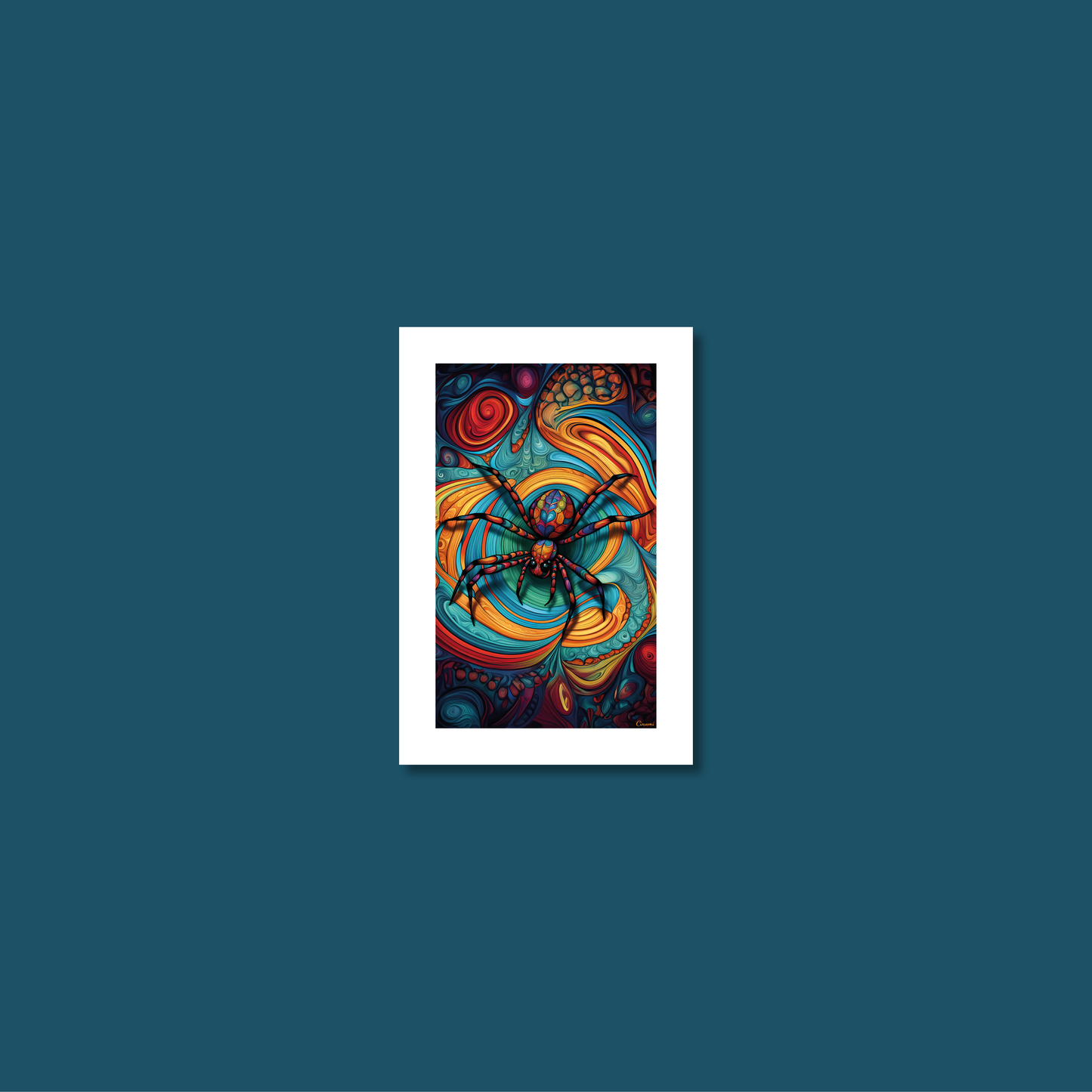 ABSTRACT SPIDER **UNFRAMED ART PRINT**