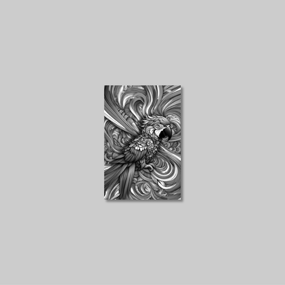 ABSTRACT PARROT **UNFRAMED ART PRINT**