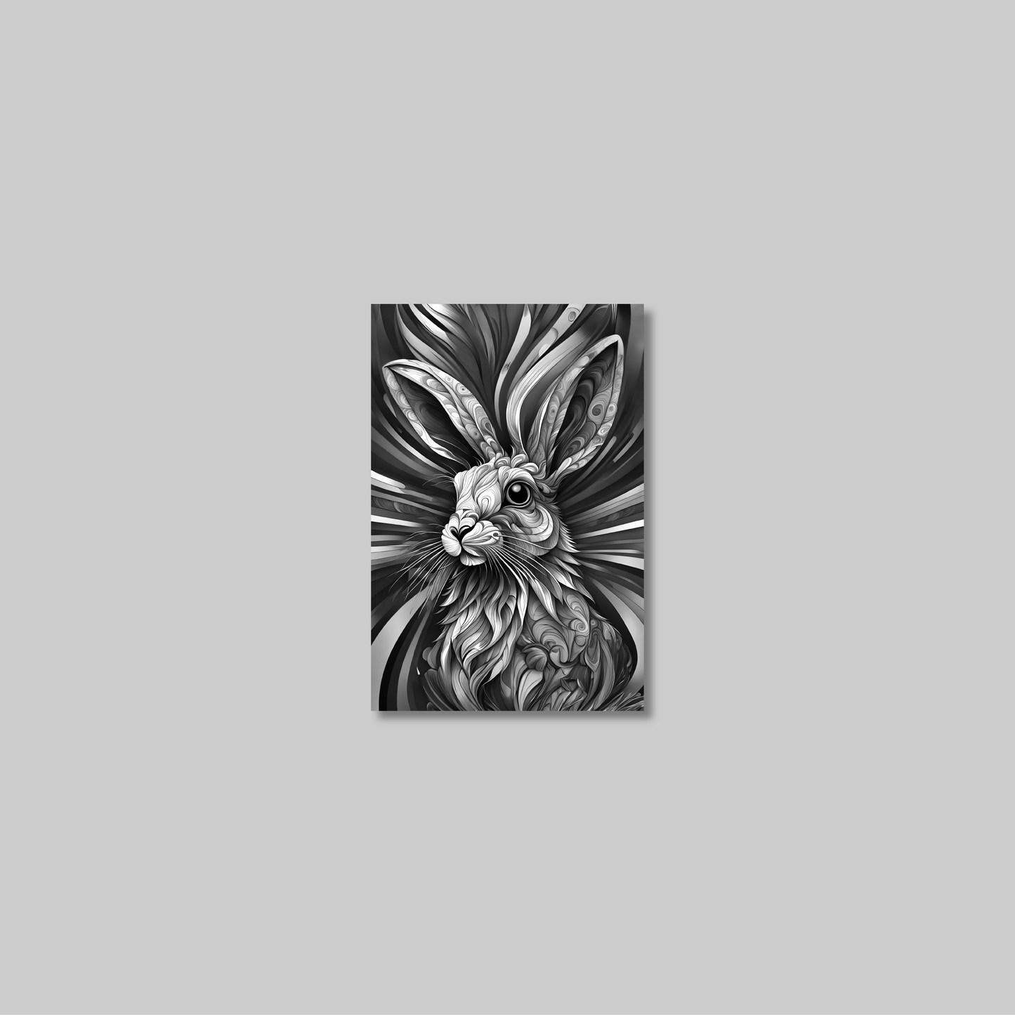 ABSTRACT RABBIT **UNFRAMED ART PRINT**