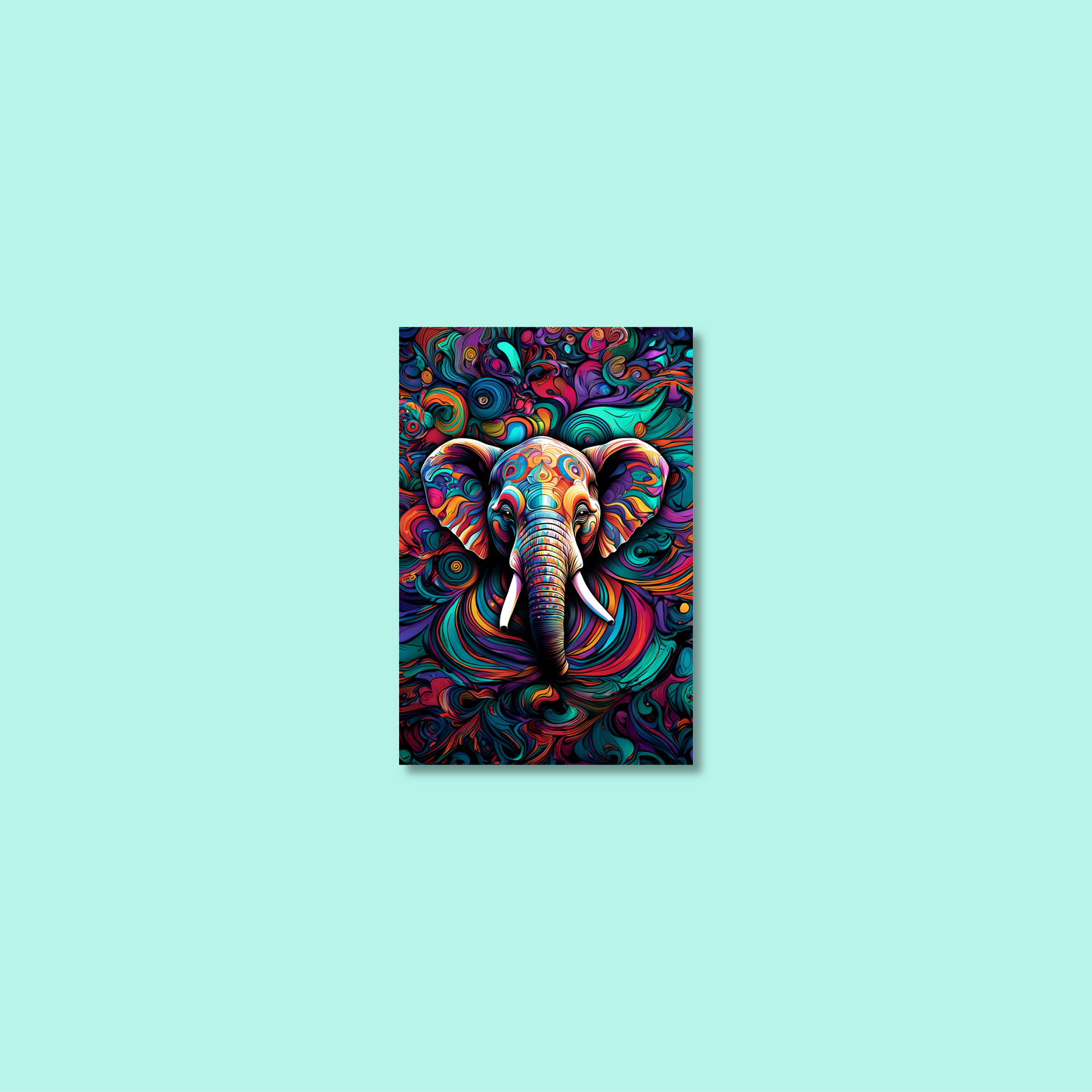 ABSTRACT ELEPHANT **UNFRAMED ART PRINT**