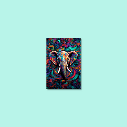ABSTRACT ELEPHANT **UNFRAMED ART PRINT**