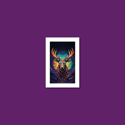 ABSTRACT STAG **UNFRAMED ART PRINT**