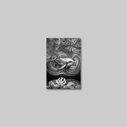 ABSTRACT DOLPHIN **UNFRAMED ART PRINT**