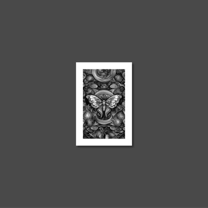ABSTRACT MOTH **UNFRAMED ART PRINT**