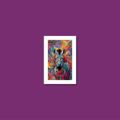 ABSTRACT ZEBRA **UNFRAMED ART PRINT**