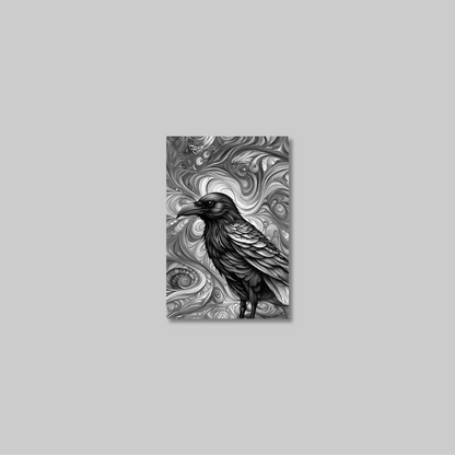 ABSTRACT CROW **UNFRAMED ART PRINT**