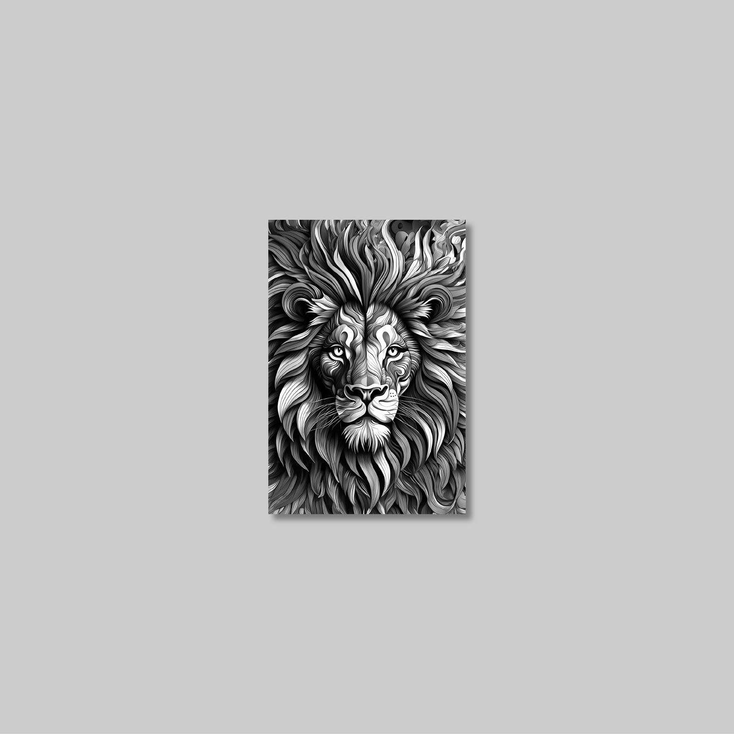 ABSTRACT LION **UNFRAMED ART PRINT**